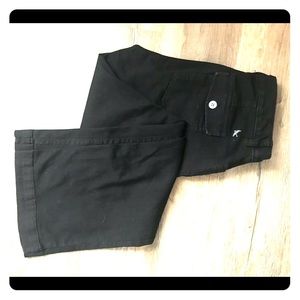 Black curvy trouser leg Eddie Bauer jeans